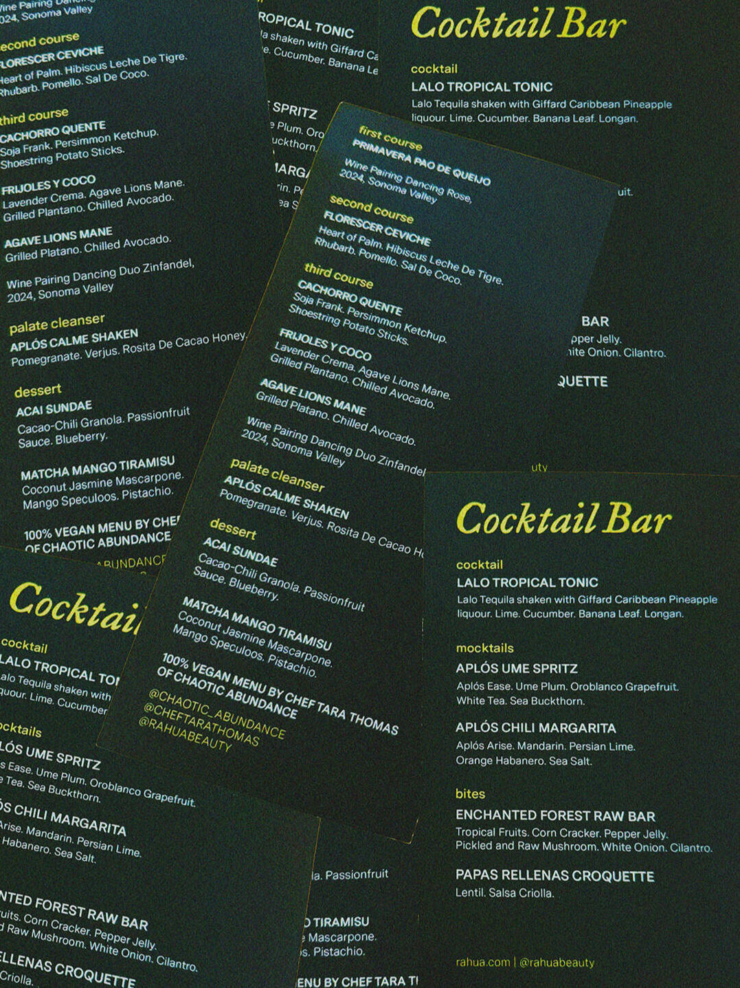 Earth Month Event Menu, Design