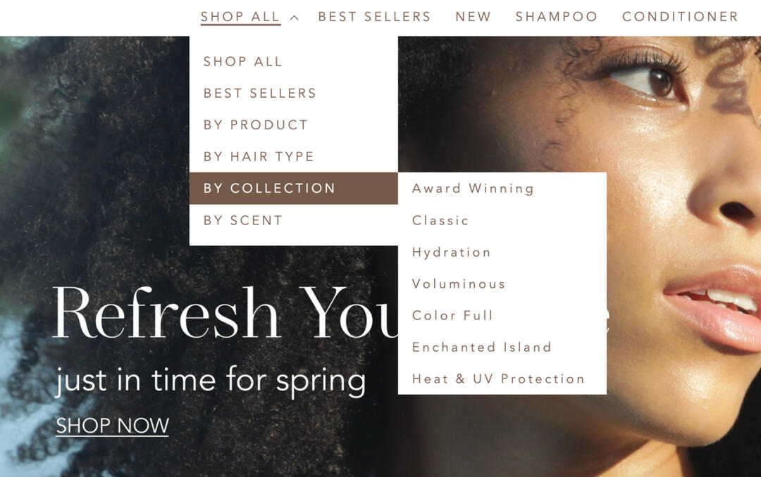Drop Down Menu, Design